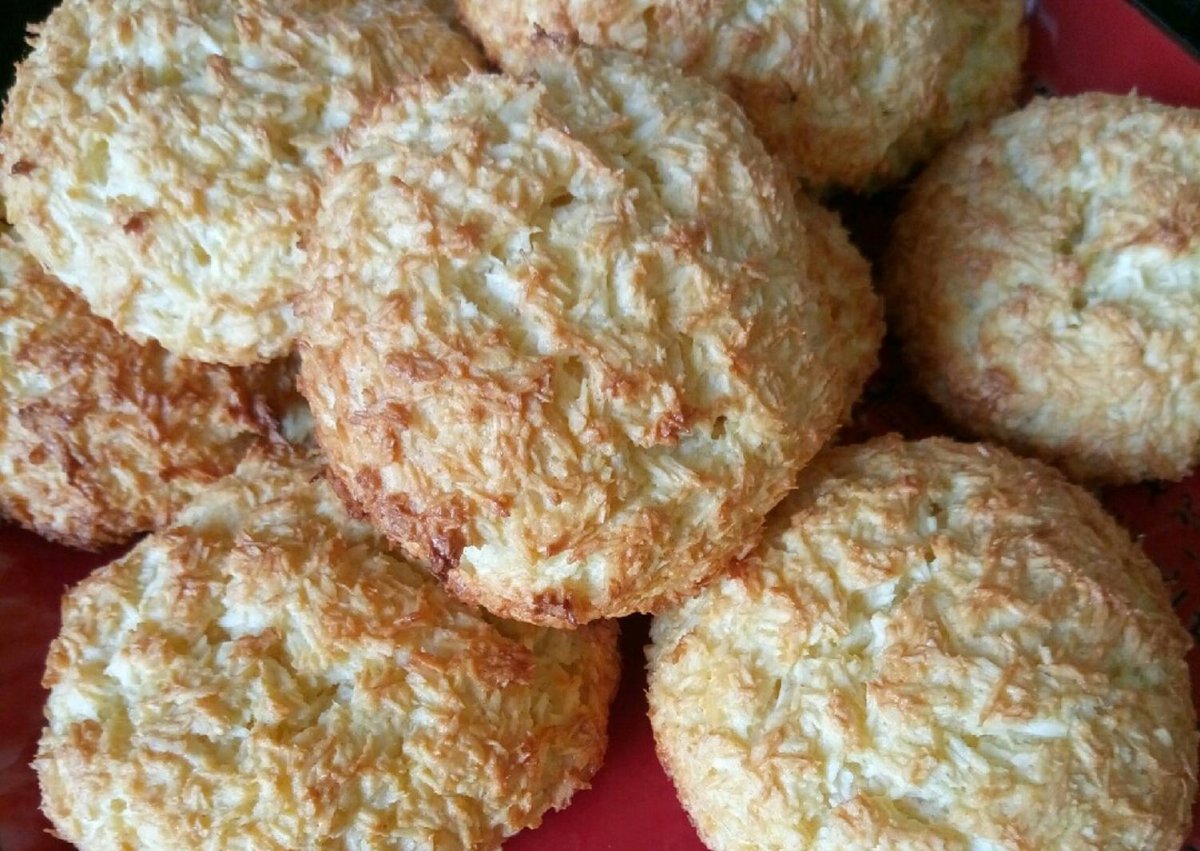 Мягкое печенье с кокосовой стружкой