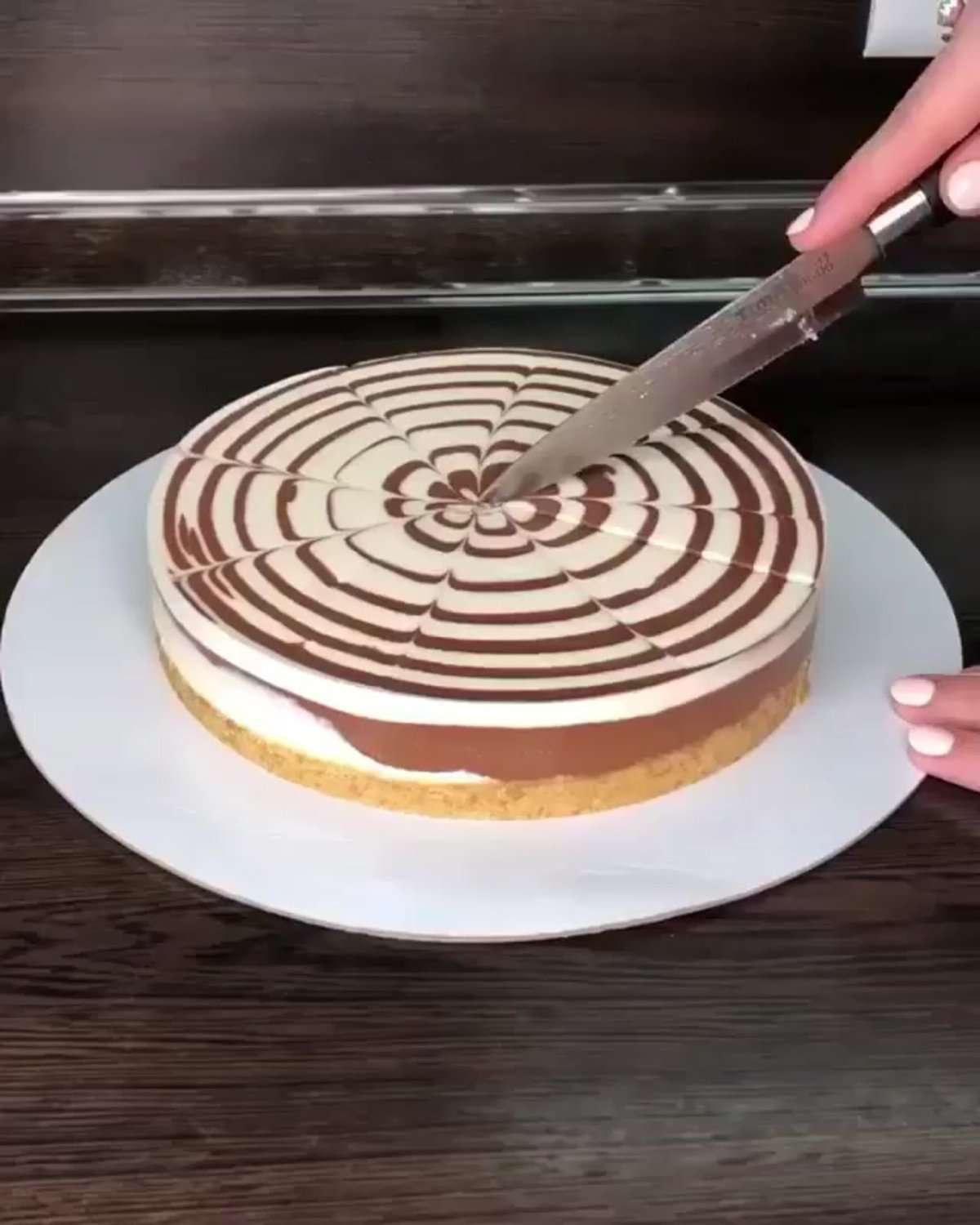 Творожно тыквенный пирог Зебра