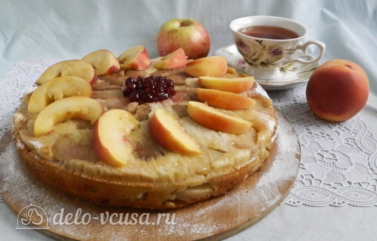Летний пирог с фруктами
