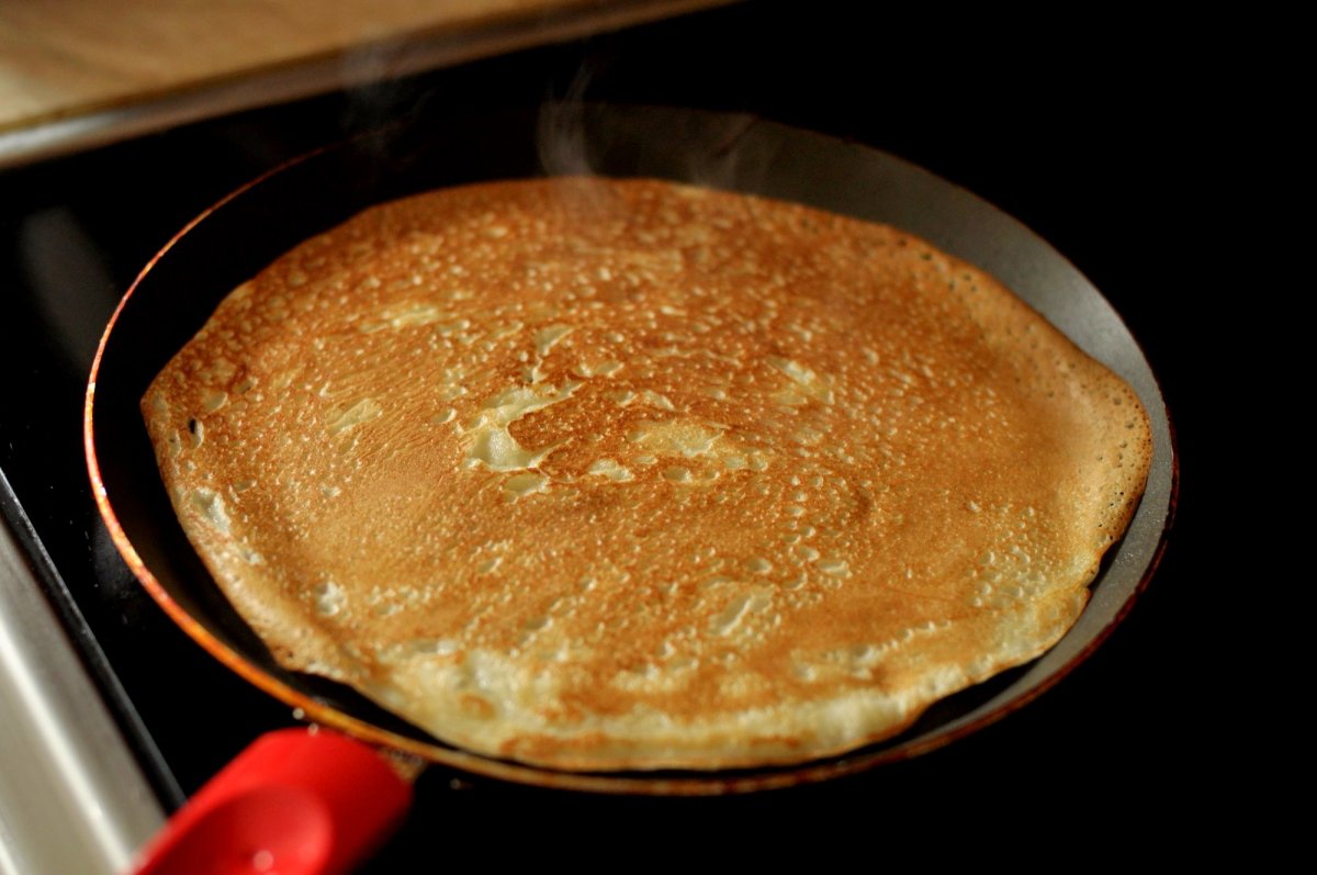 Блины на сковородке