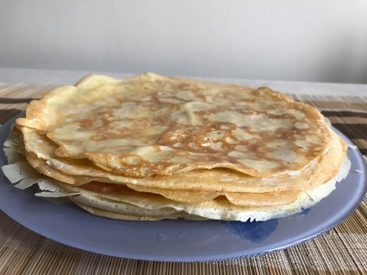 Блины на тарелке