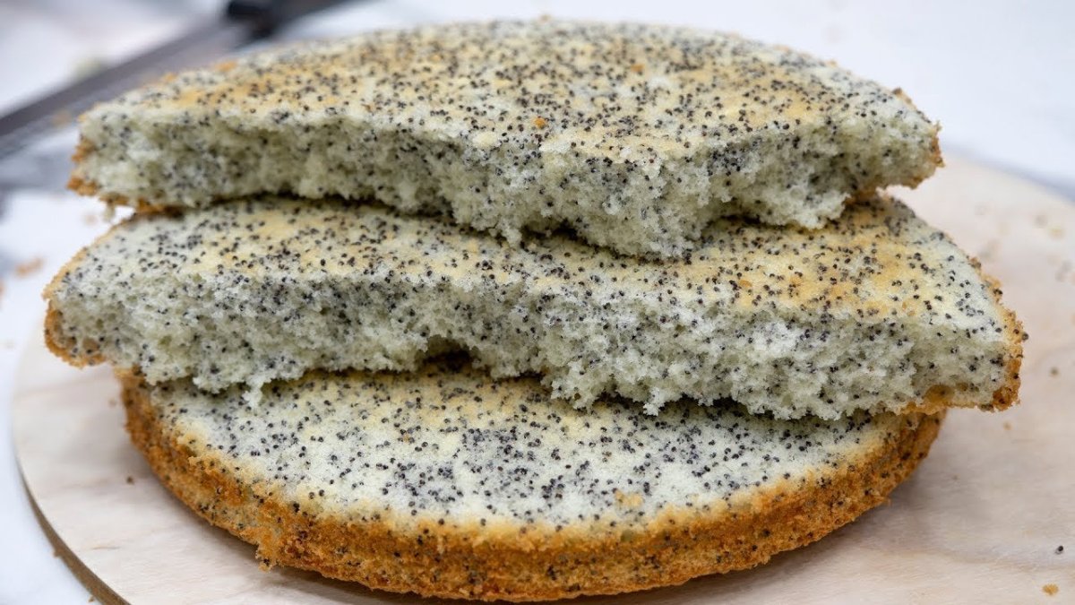 Муссовый торт с персиками