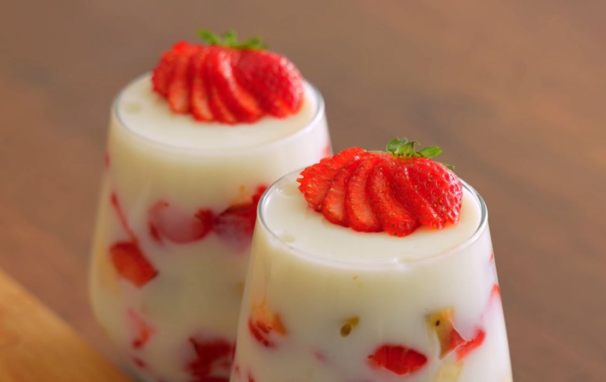 Десерт из ряженки