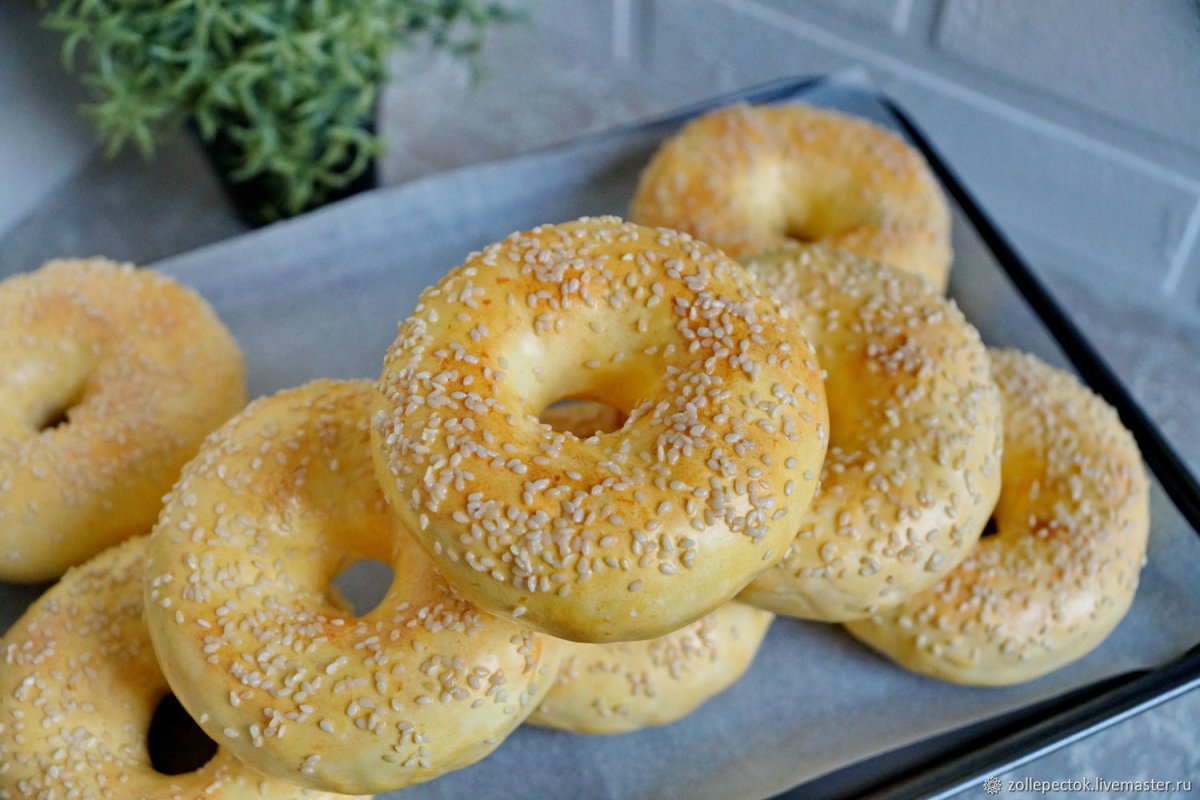 Пончики с кунжутом
