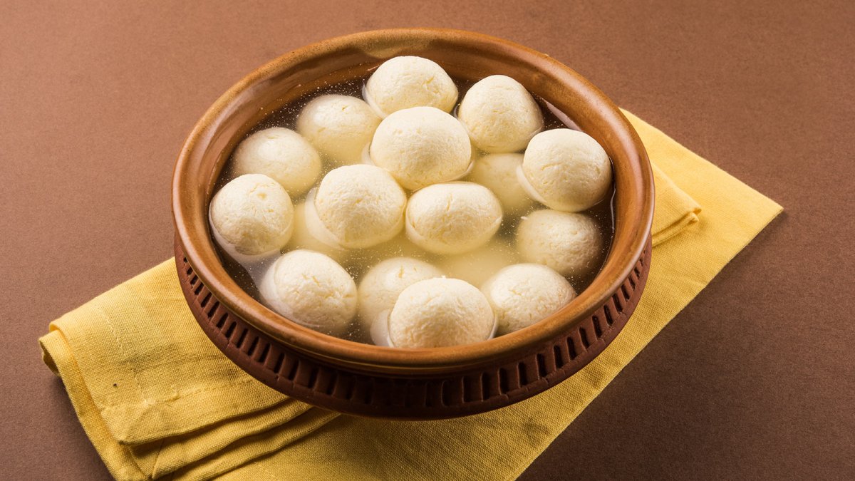 Индийские фотографии Rosogolla банка foto