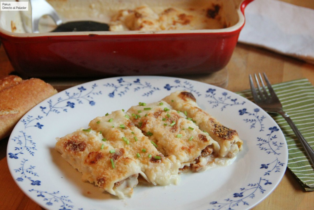 Каннеллони с баклажанами