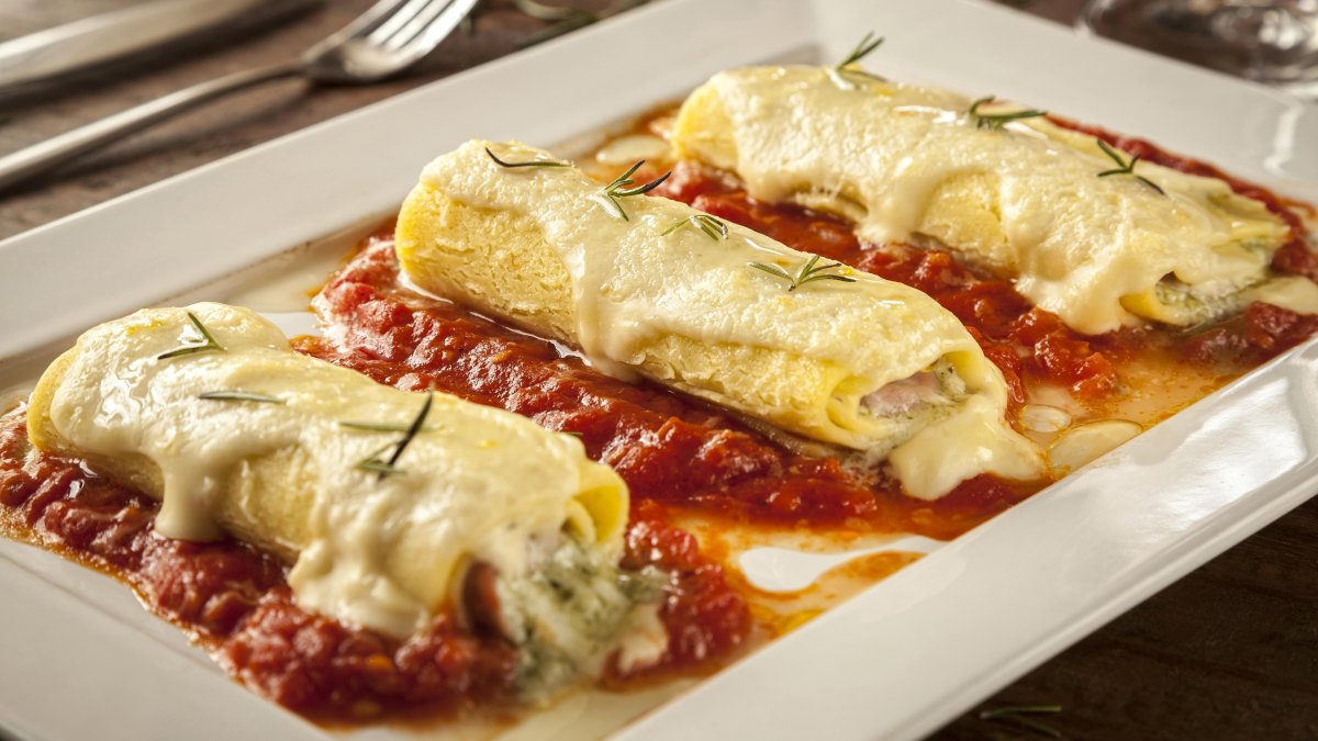 Каннеллони с говядиной