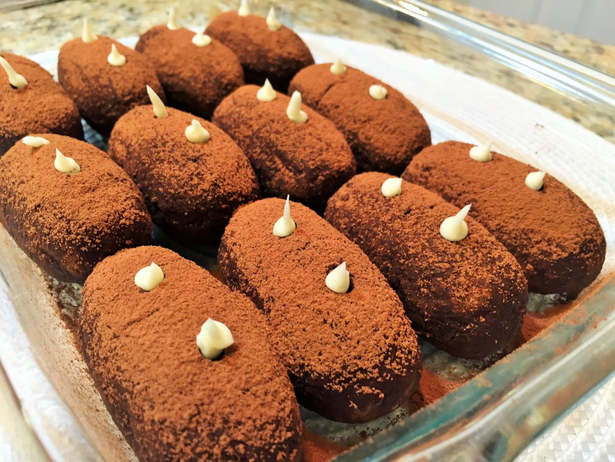 Вареный сладкий картофель