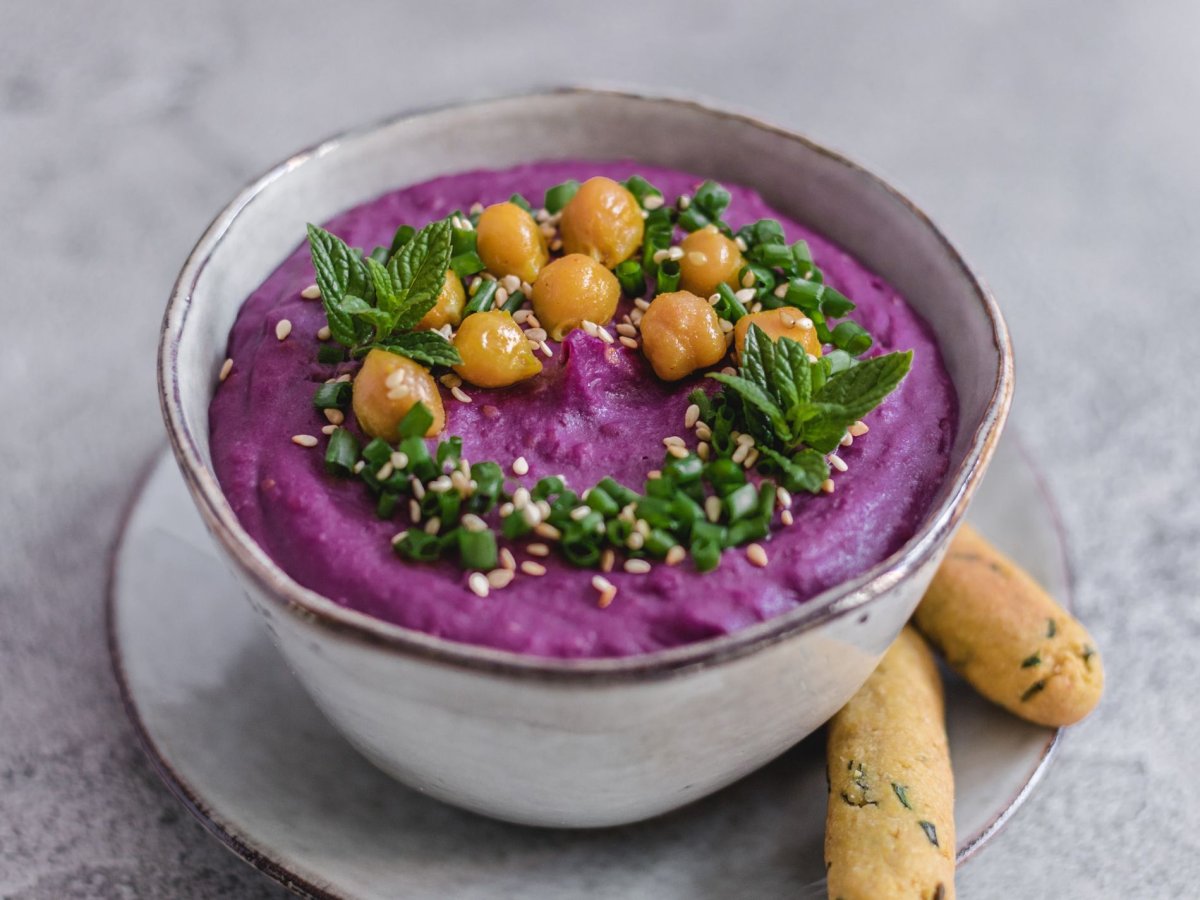 Пюре из фиолетовой картошки