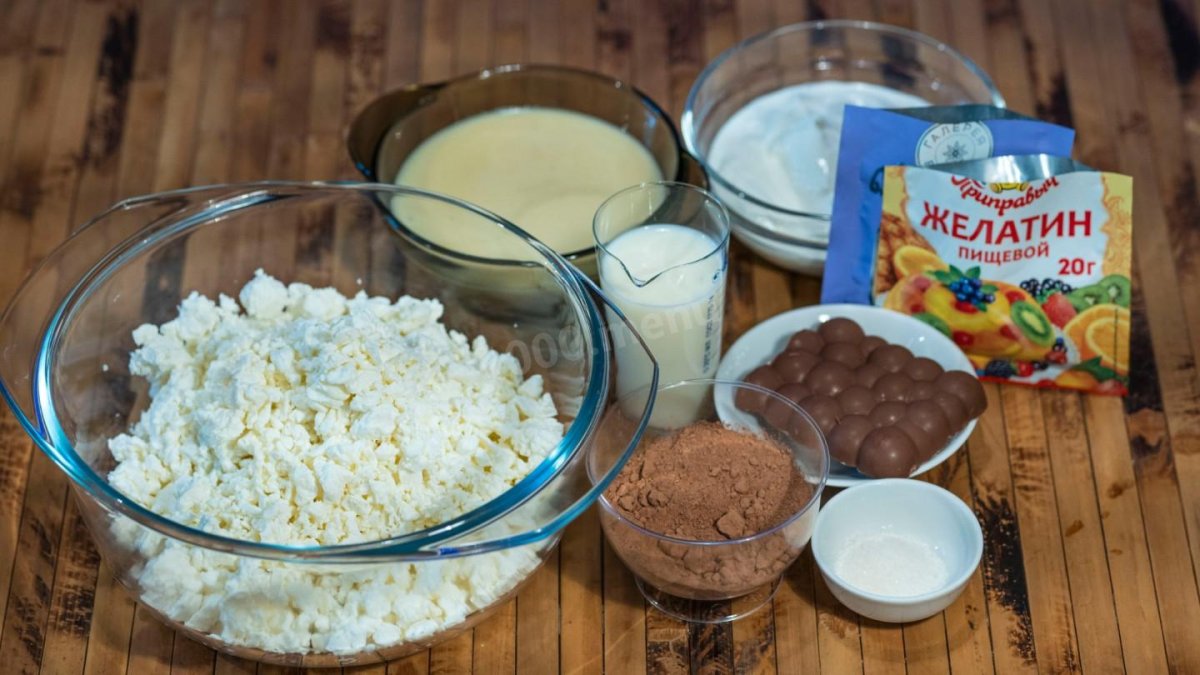 Десерт из ряженки с желатином
