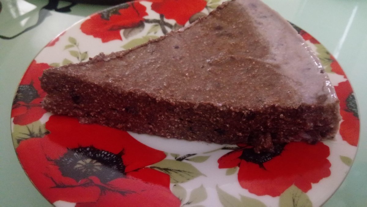 Творожный десерт с желатином и какао