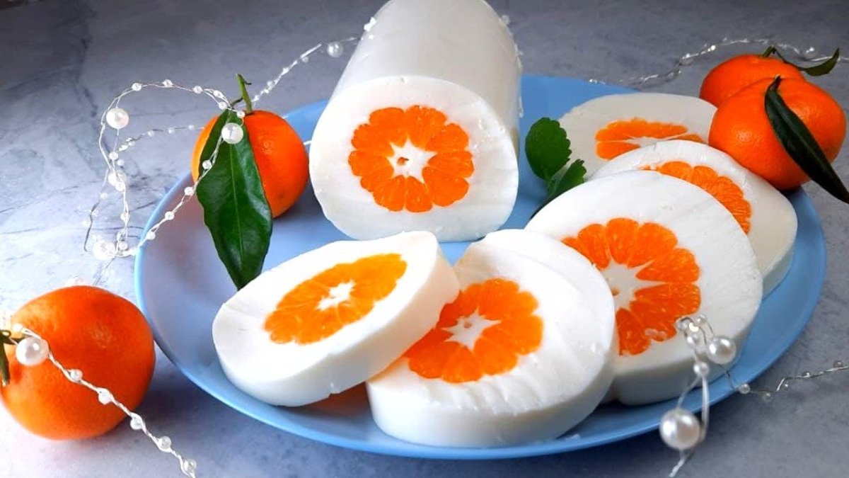 Десерт из мандаринов на новый год