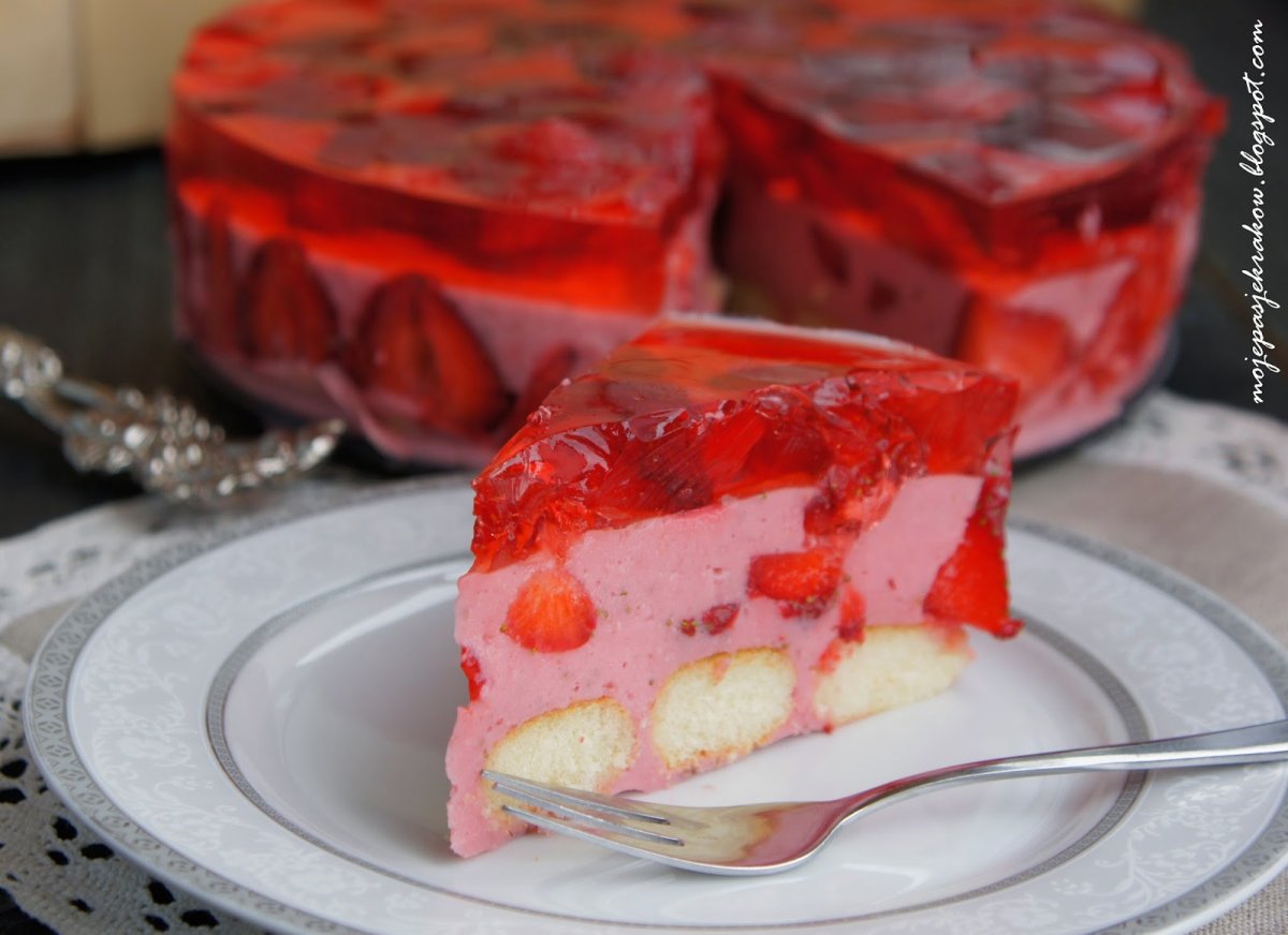 ЖЕЛЕЙНЫЙ торт с клубникой