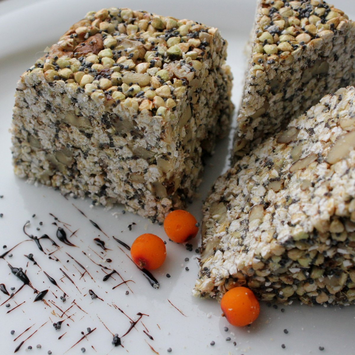 Десерт из зеленой гречки