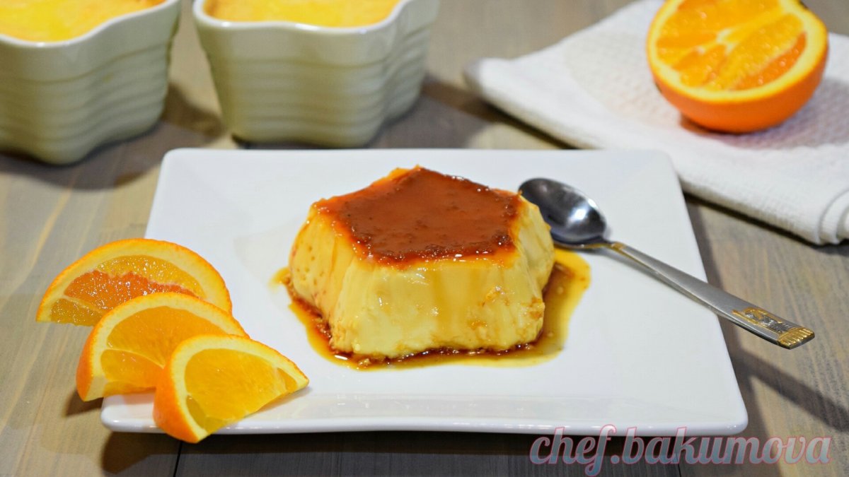 Десерт апельсиновый с цедрой