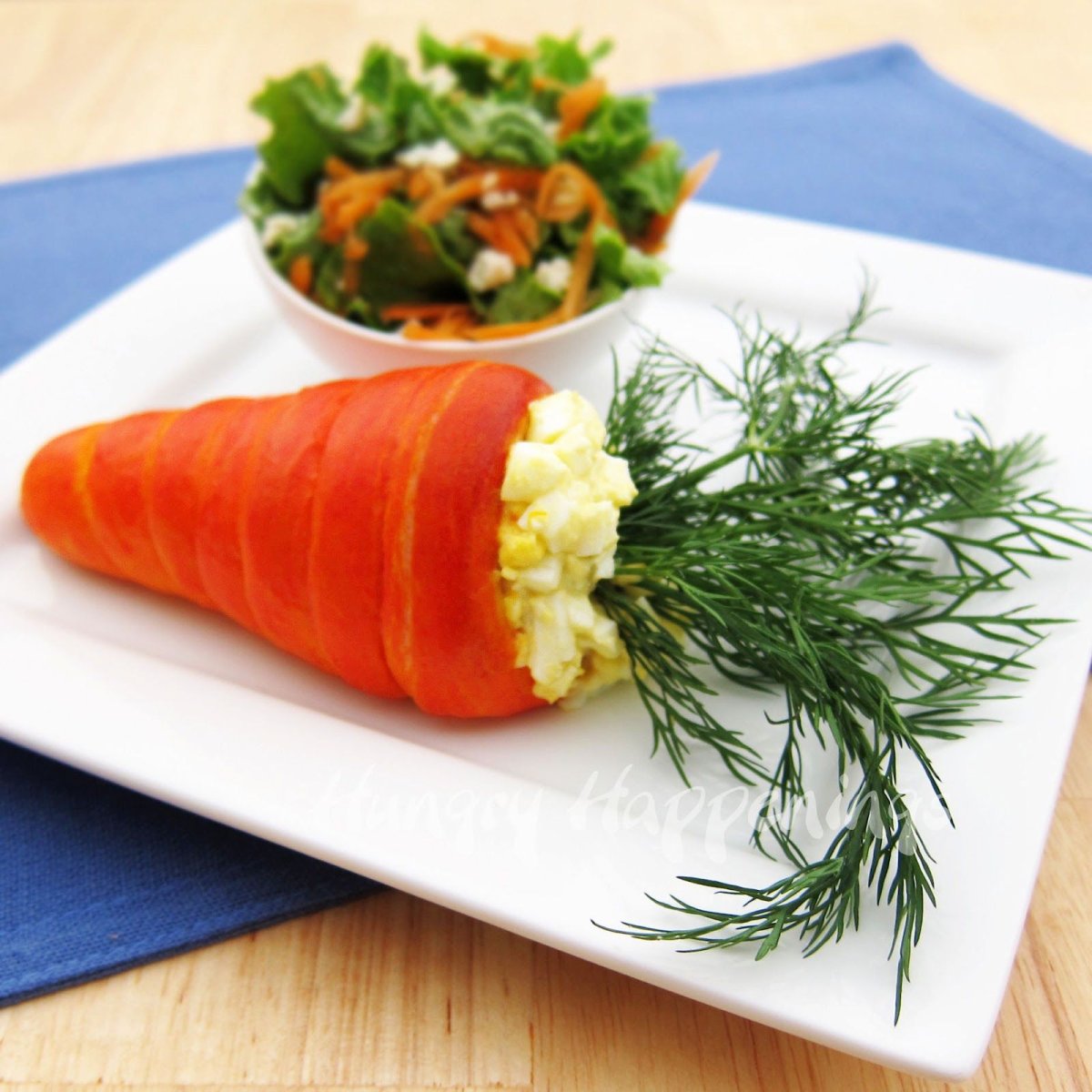 Украшения из моркови для салатов
