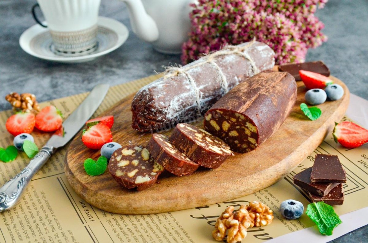 Шоколадная колбаска
