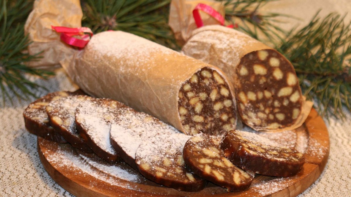 Домашняя колбаска сладкая