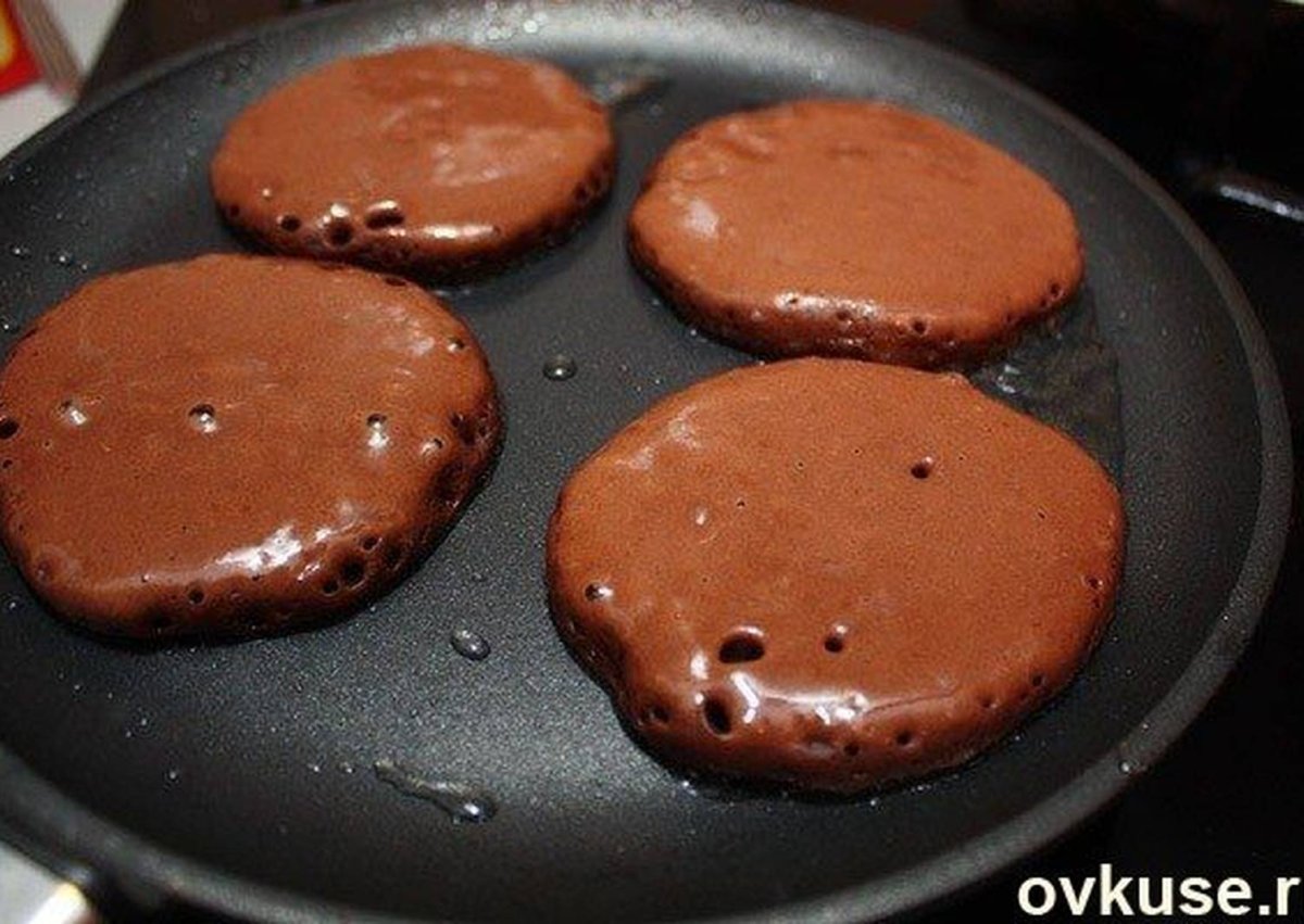 Шоколадные оладьи за 5 минут