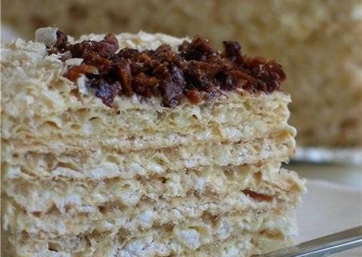 Вафельный торт из готовых коржей