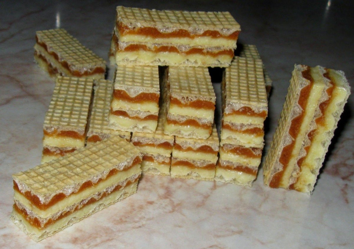 Пирожные из вафель