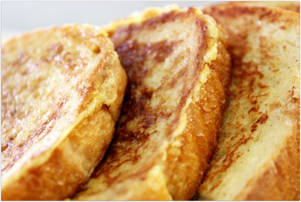 Гренки с яйцом и молоком