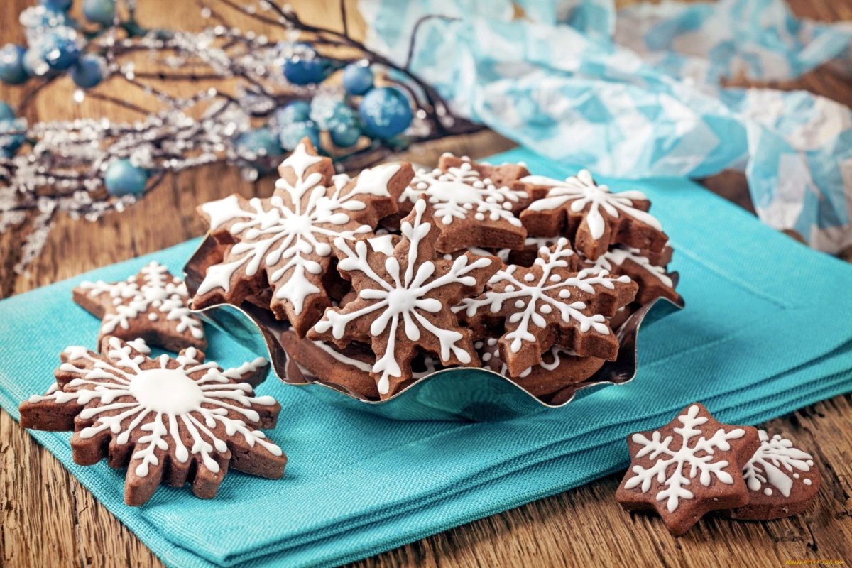 Печенье шишки новогодние