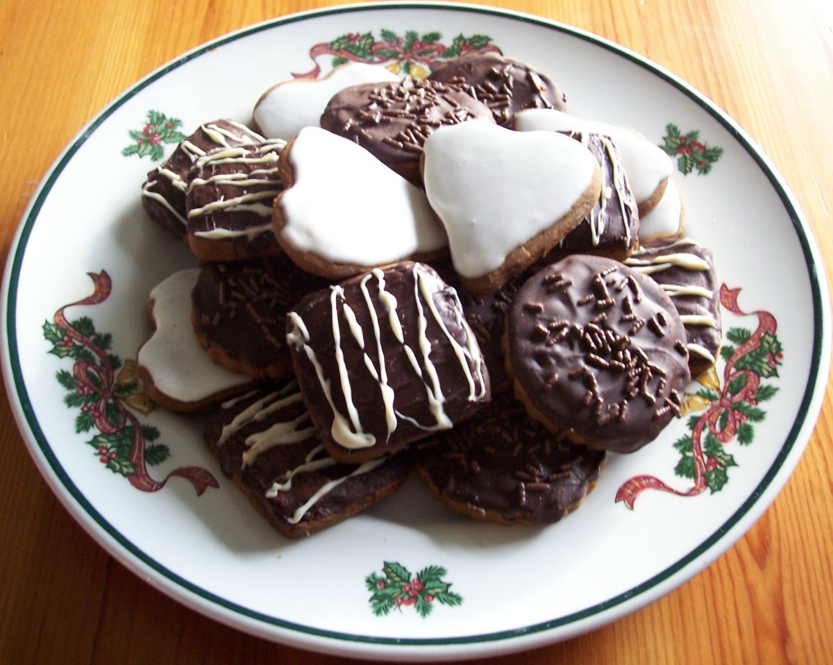 Чай с шоколадным пряниками