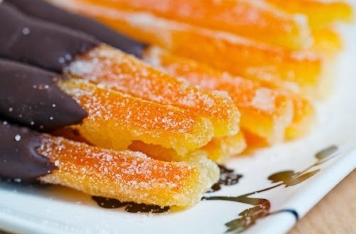 Желе в апельсиновых корках