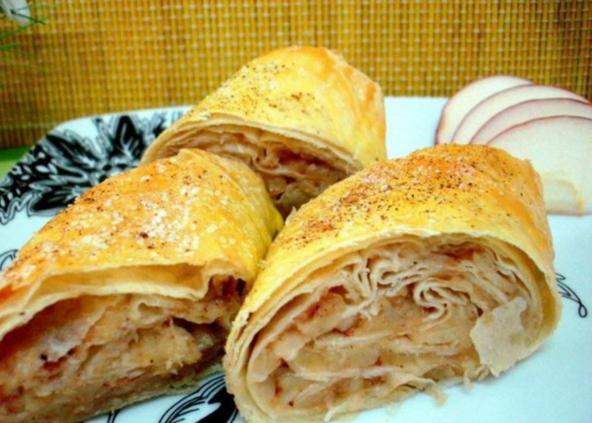 Рулет из лаваша начинки