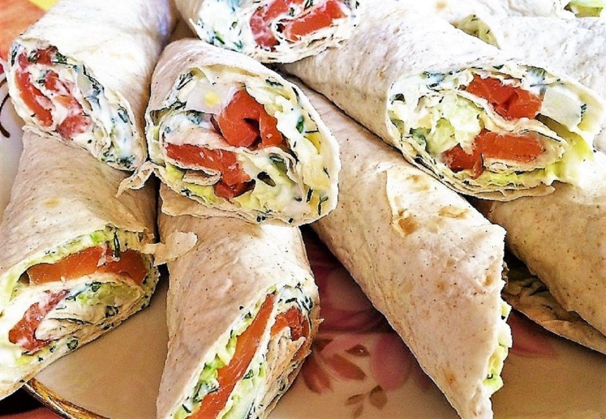 Пирог из лаваша с сыром