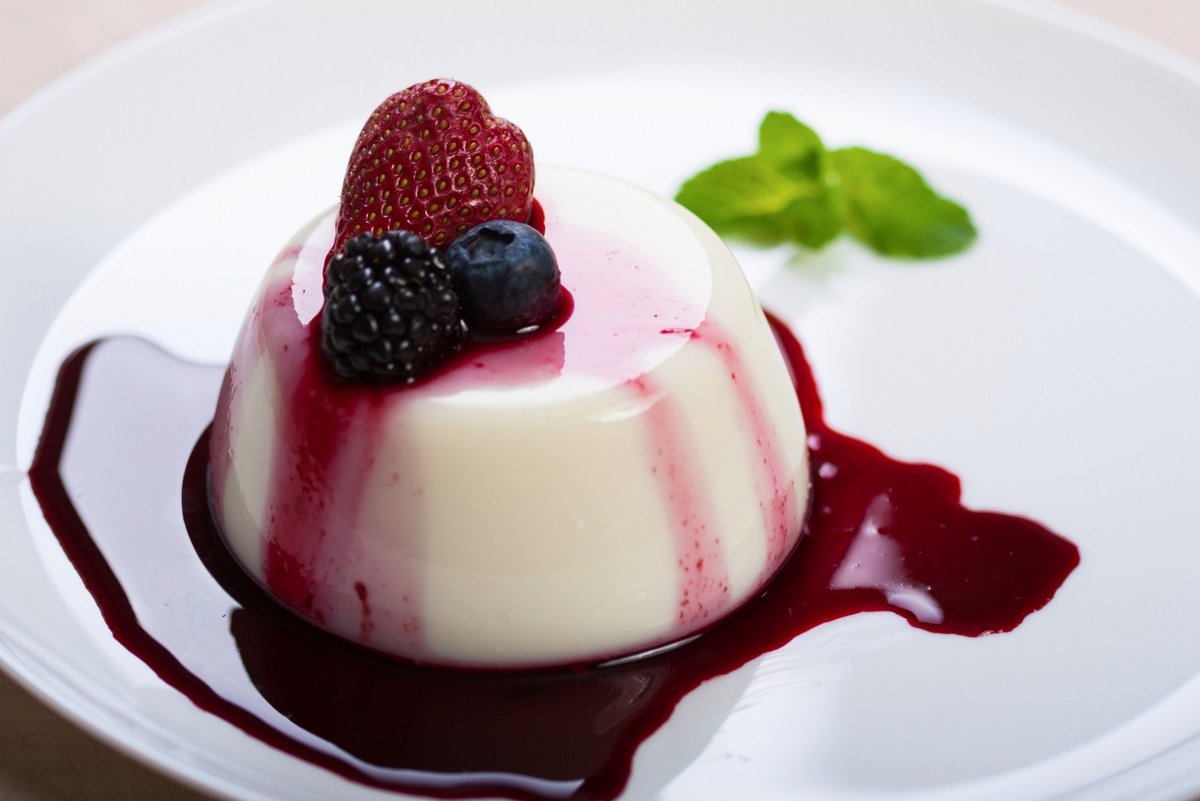 Десерт panna Cotta