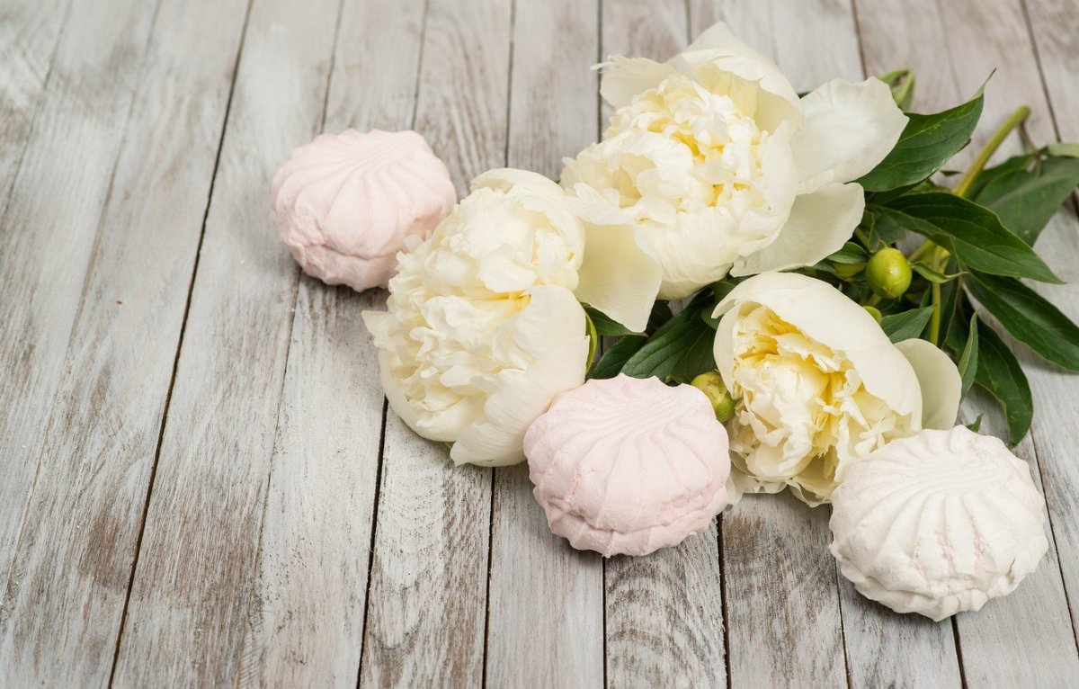 Букеты с зефира и маршмеллоу