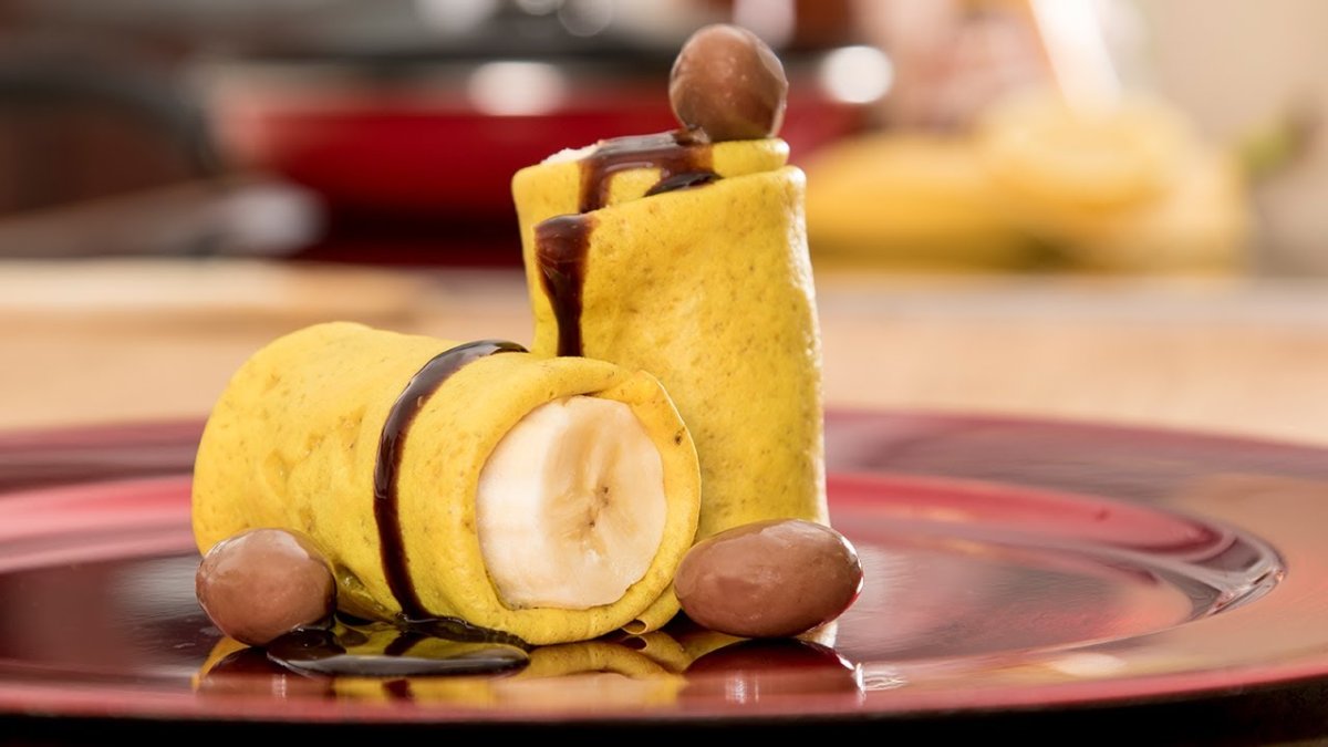 Десерт из бананов быстро на сковороде