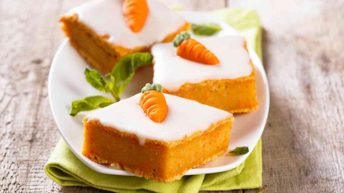 Морковный десерт с лимонным