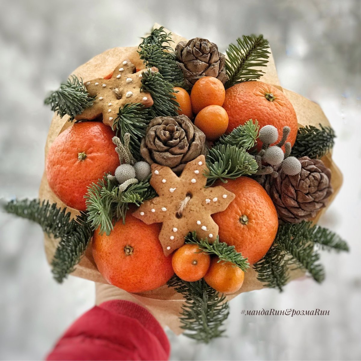 Новогодние вкусные букеты