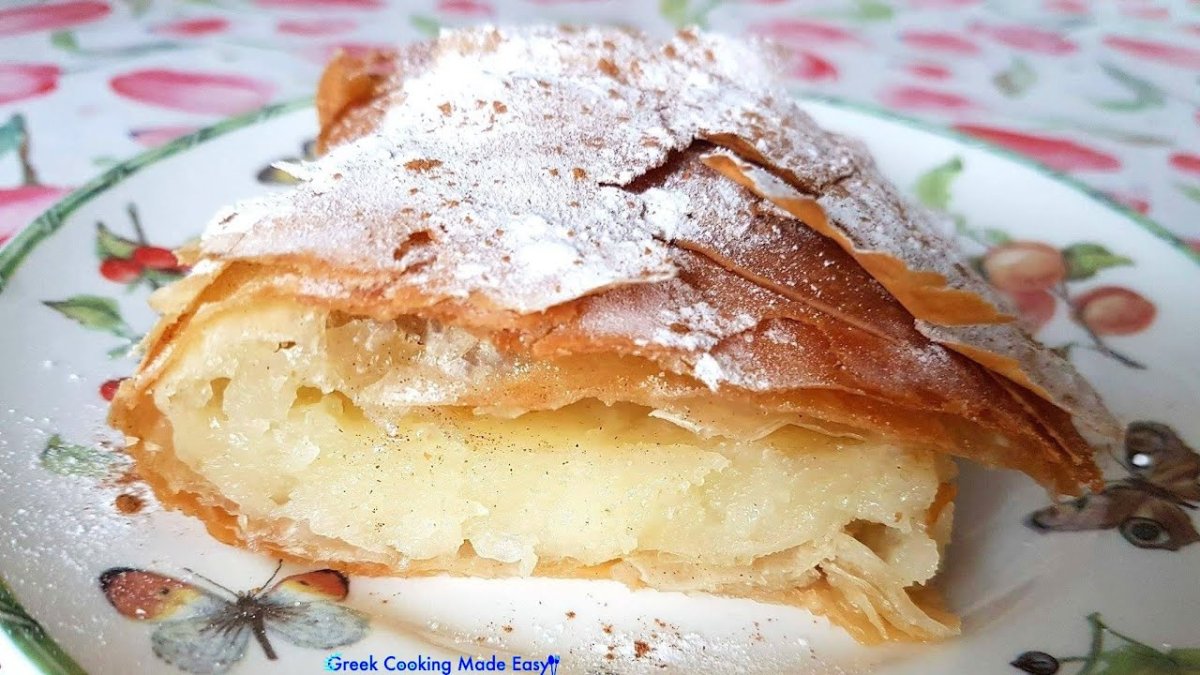 Греческий пирог с манкой