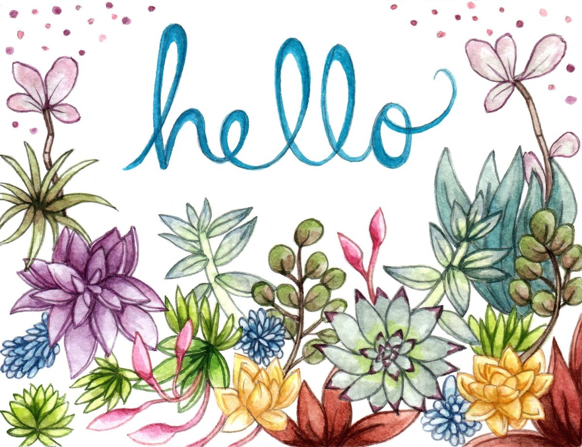 Hello Spring рисунок