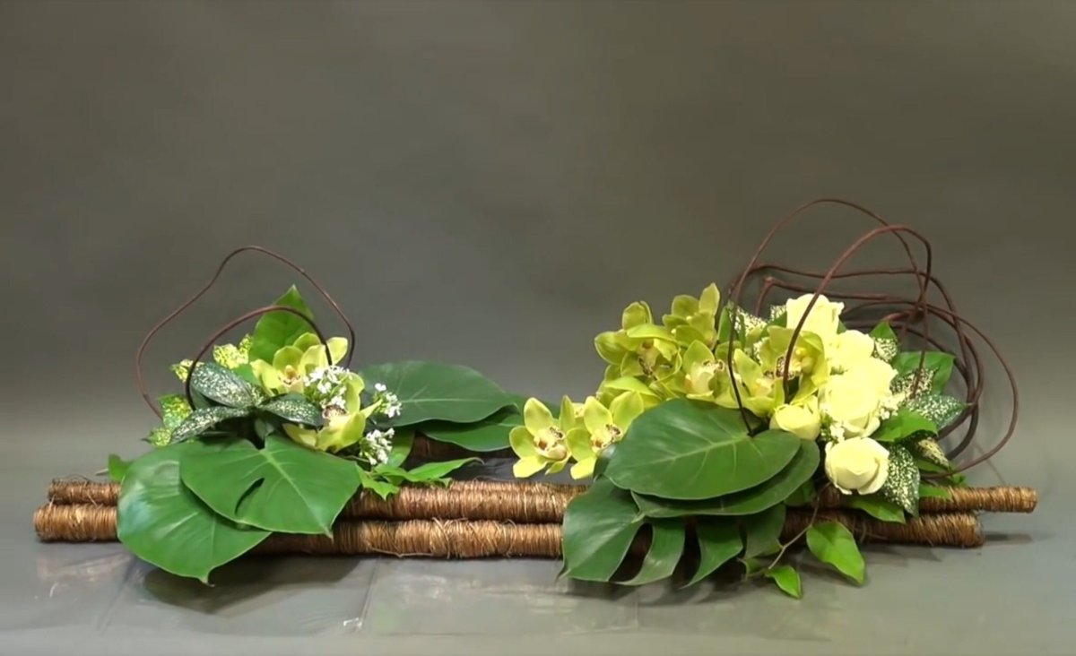 Экибана с розами