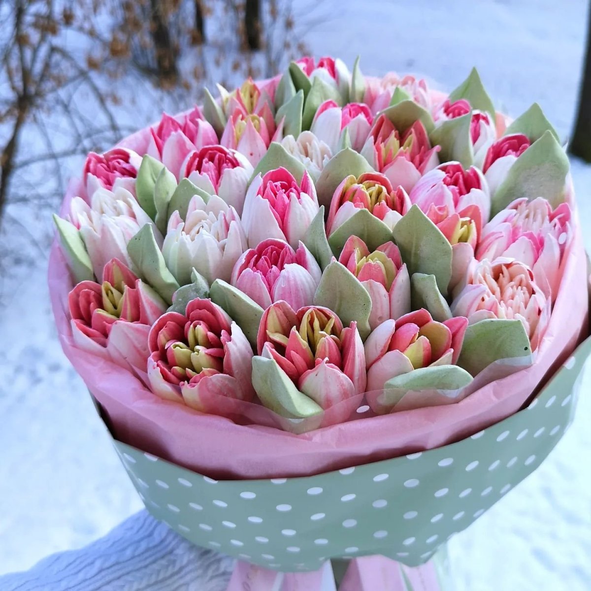 Зефирные тюльпаны