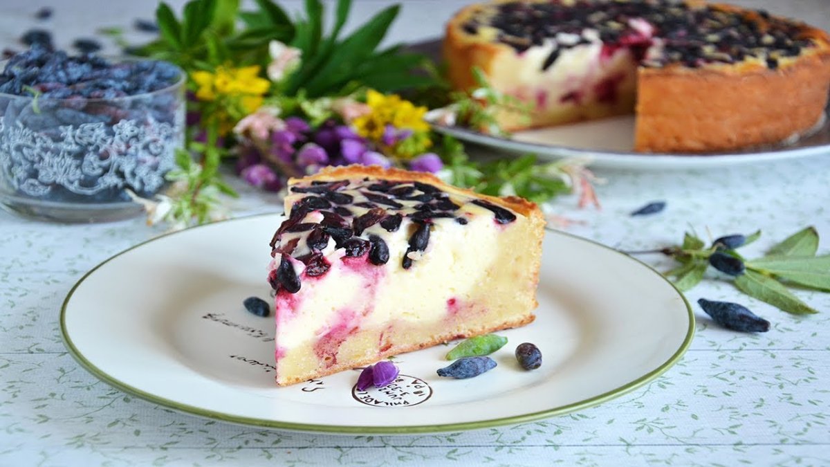 Черничный чизкейк с творогом