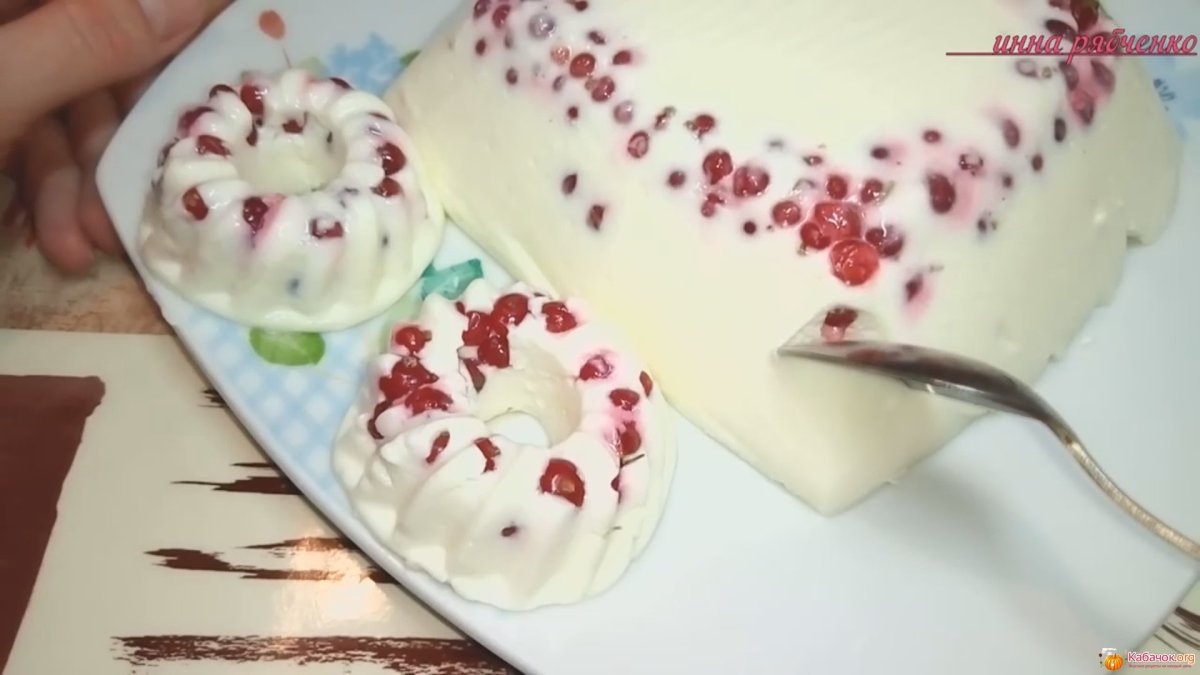 Бланманже из сметаны