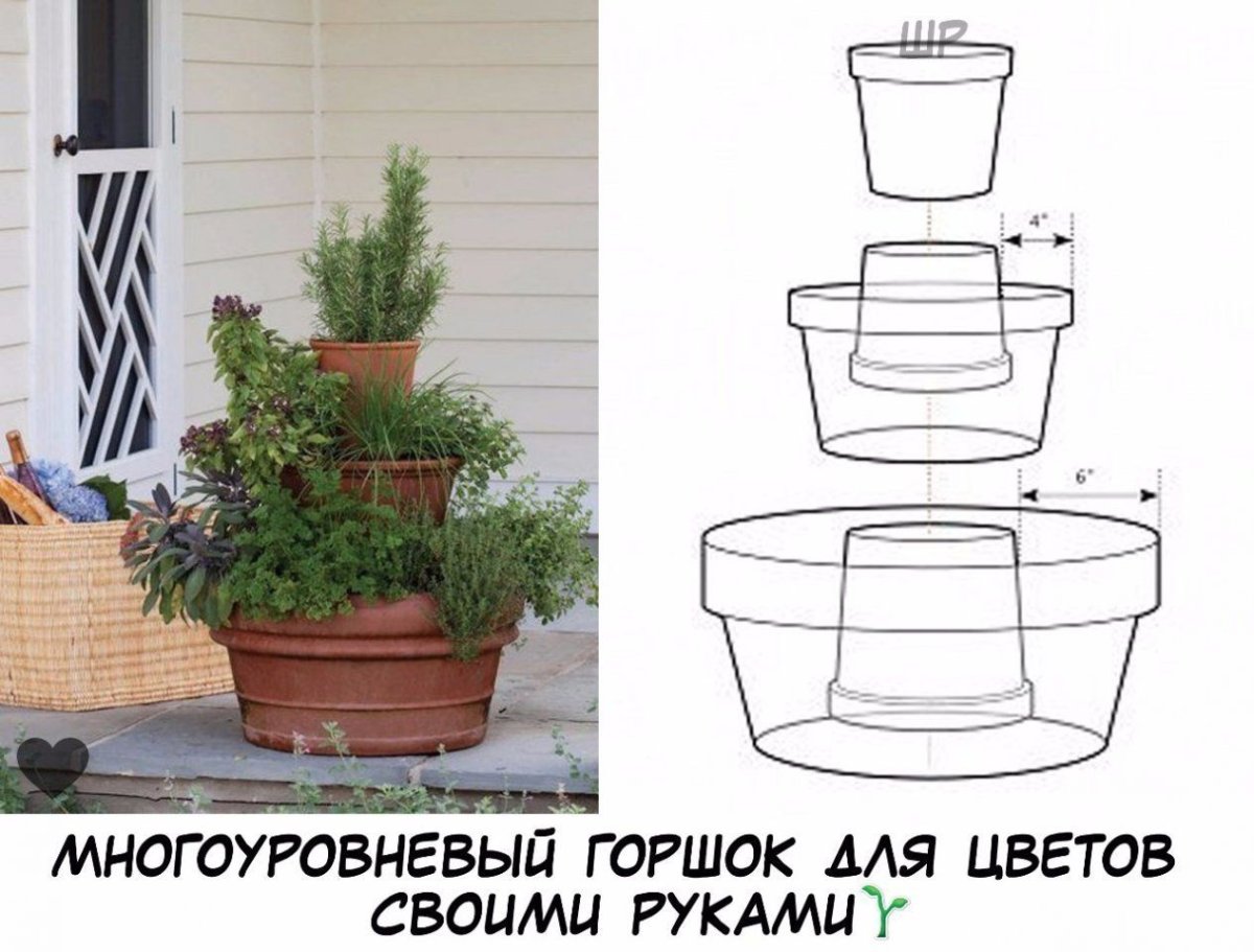 Цветник многоярусный Каскад