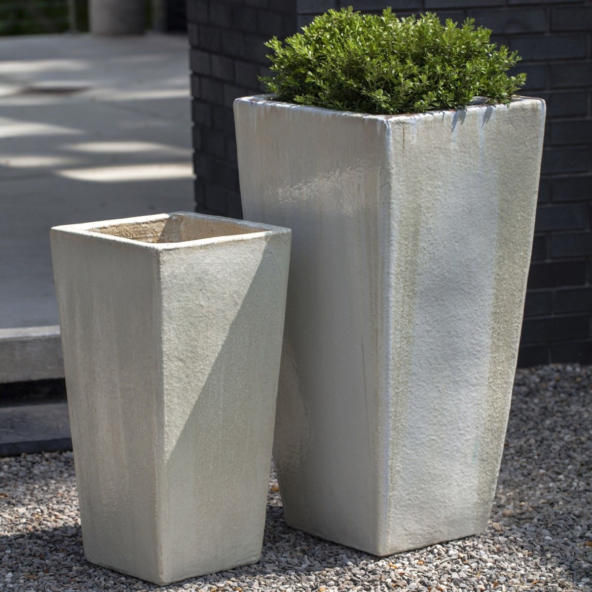 Вазон из полимерного бетона colonna 40*40*80 Concrete Light