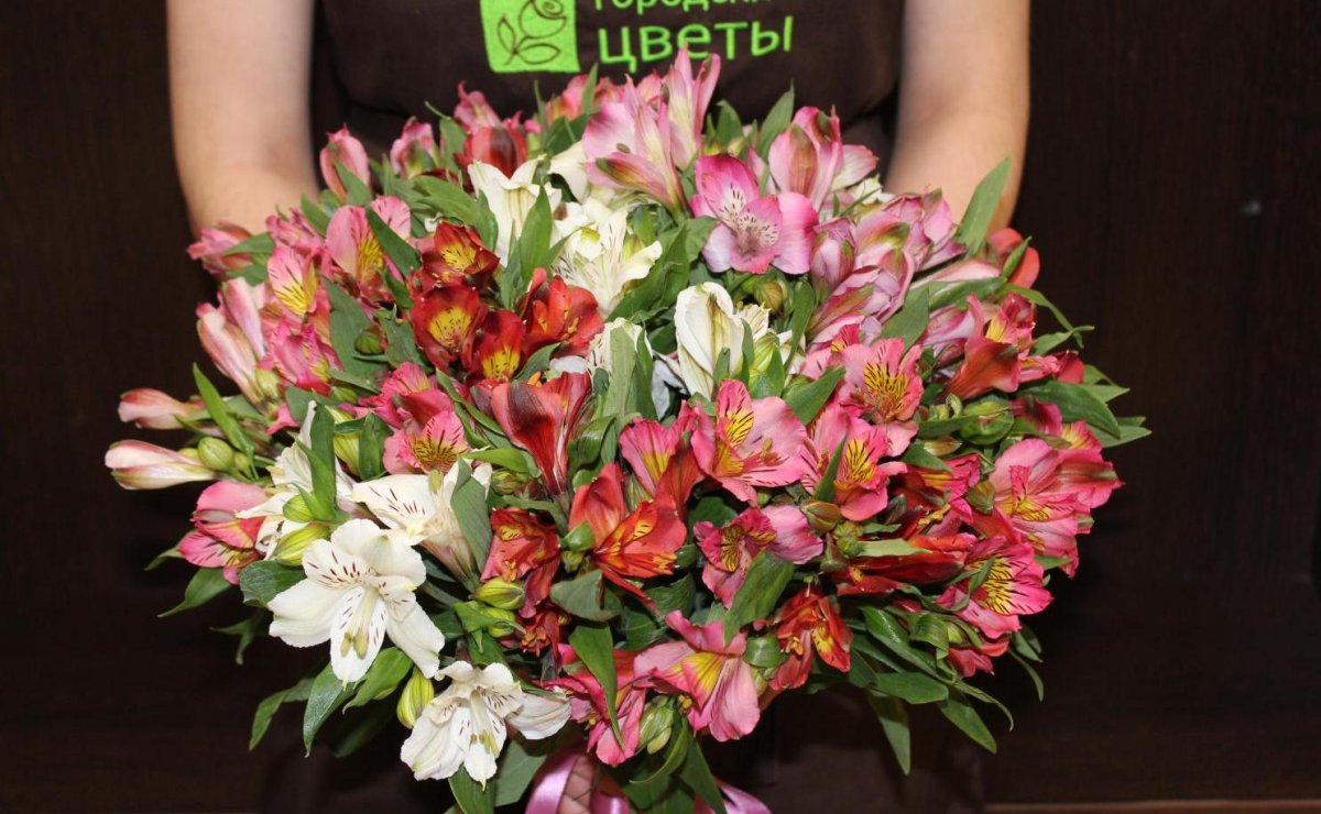 Альстромерия белая букет