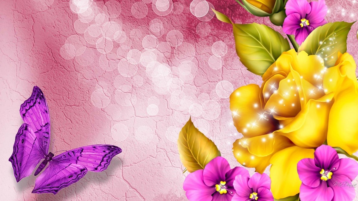 Картинки с цветами для фона