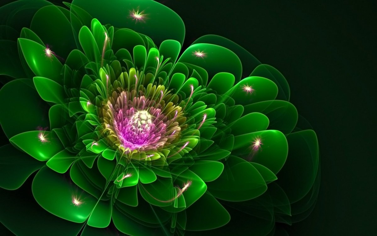 Фракталы цветы