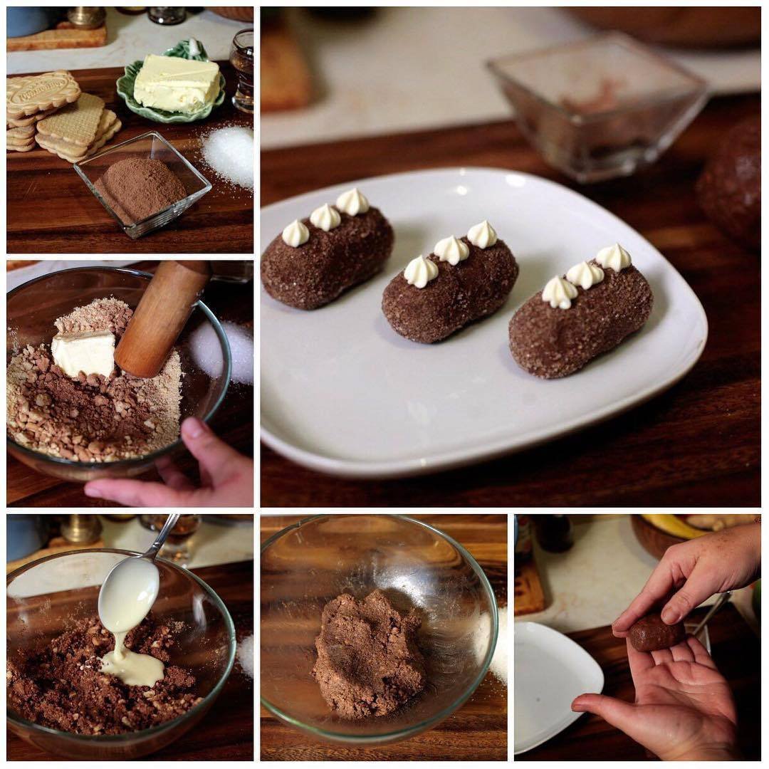 Сладкая картошка из печенья