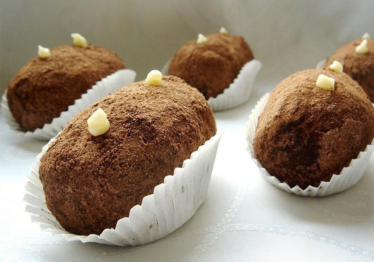 Мини пирожные картошка