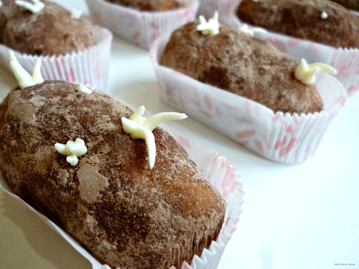 Пирожное картошка из печенья